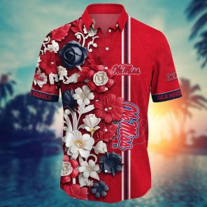 Ole Miss Rebels NCAA Flower Hawaii Shirt For Fans Ver 37