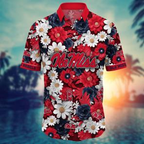 Ole Miss Rebels NCAA Flower Hawaii Shirt For Fans Ver 4