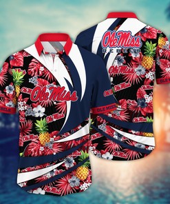 Ole Miss Rebels NCAA Flower Hawaii Shirt For Fans Ver 7