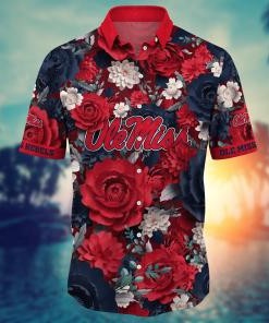 Ole Miss Rebels NCAA Flower Hawaii Shirt For Fans Ver 8