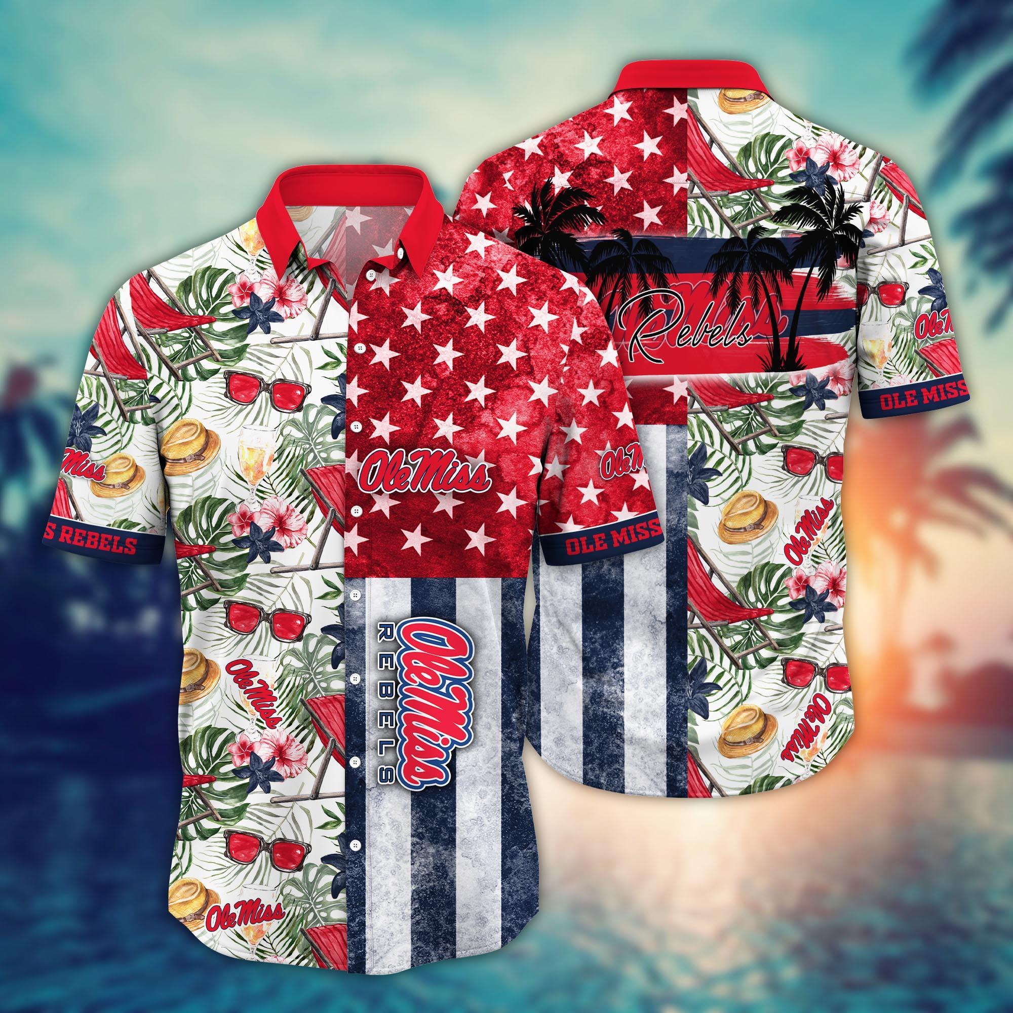 Ole Miss Rebels NCAA Flower Hawaii Shirt For Fans Ver 9