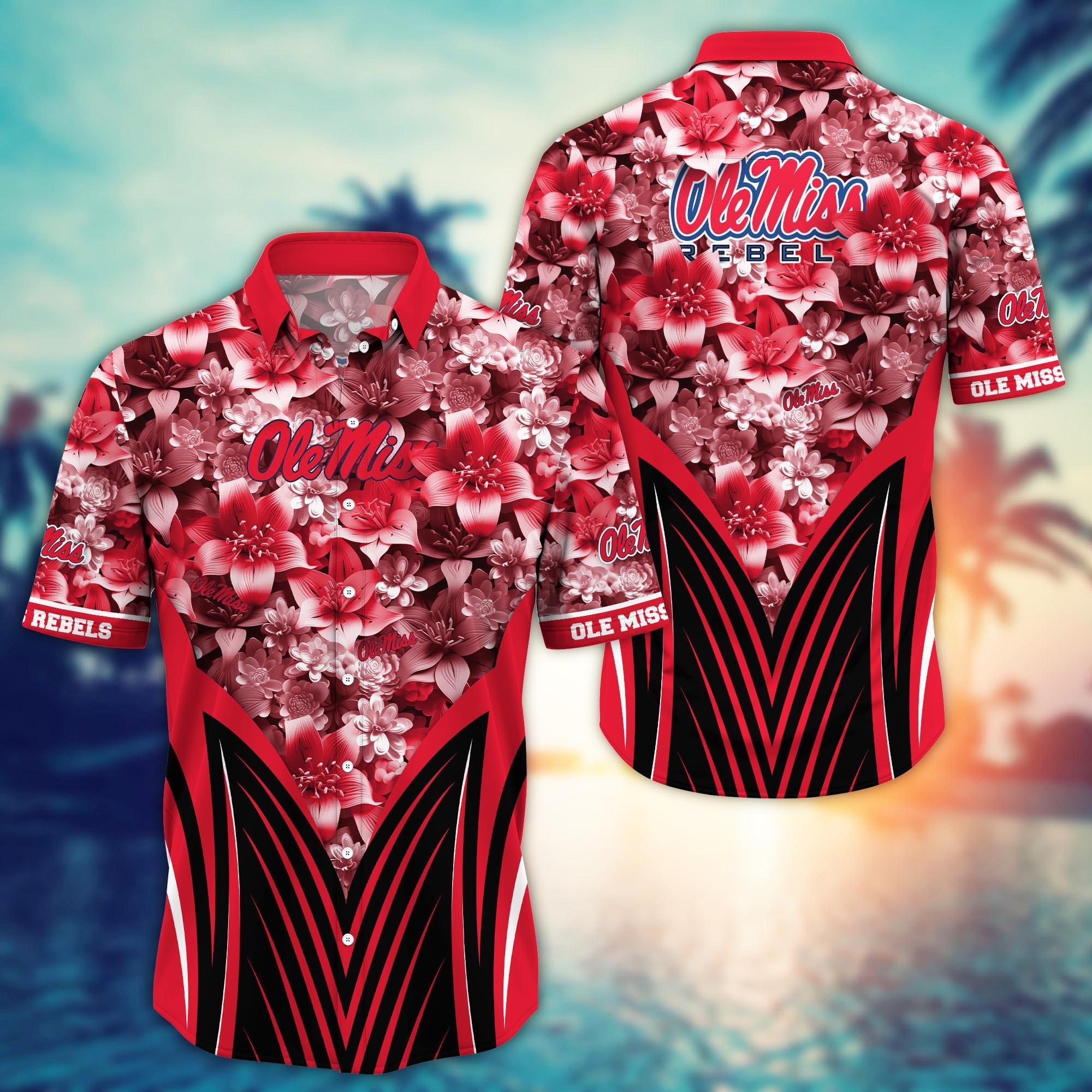 Ole Miss Rebels NCAA Hawaiian Shirt, Aloha Shirt Ver 1