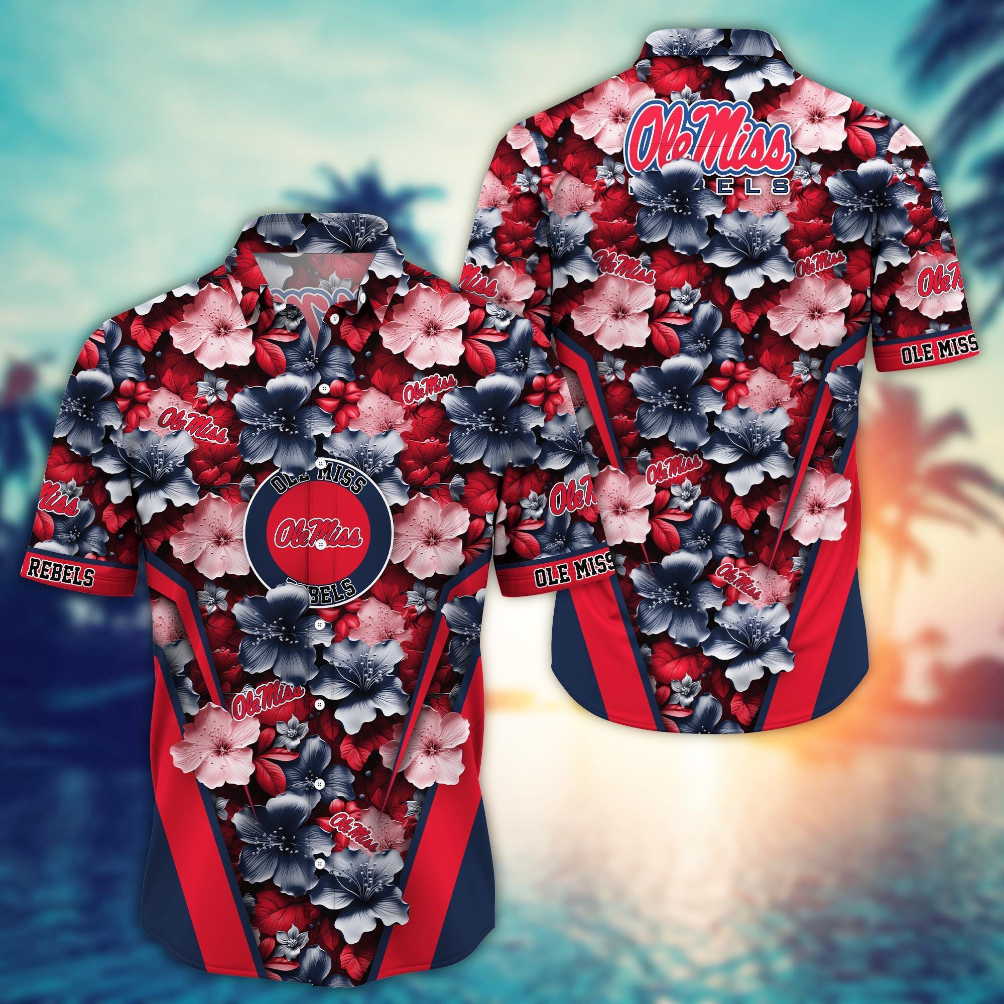 Ole Miss Rebels NCAA Hawaiian Shirt, Aloha Shirt Ver 2