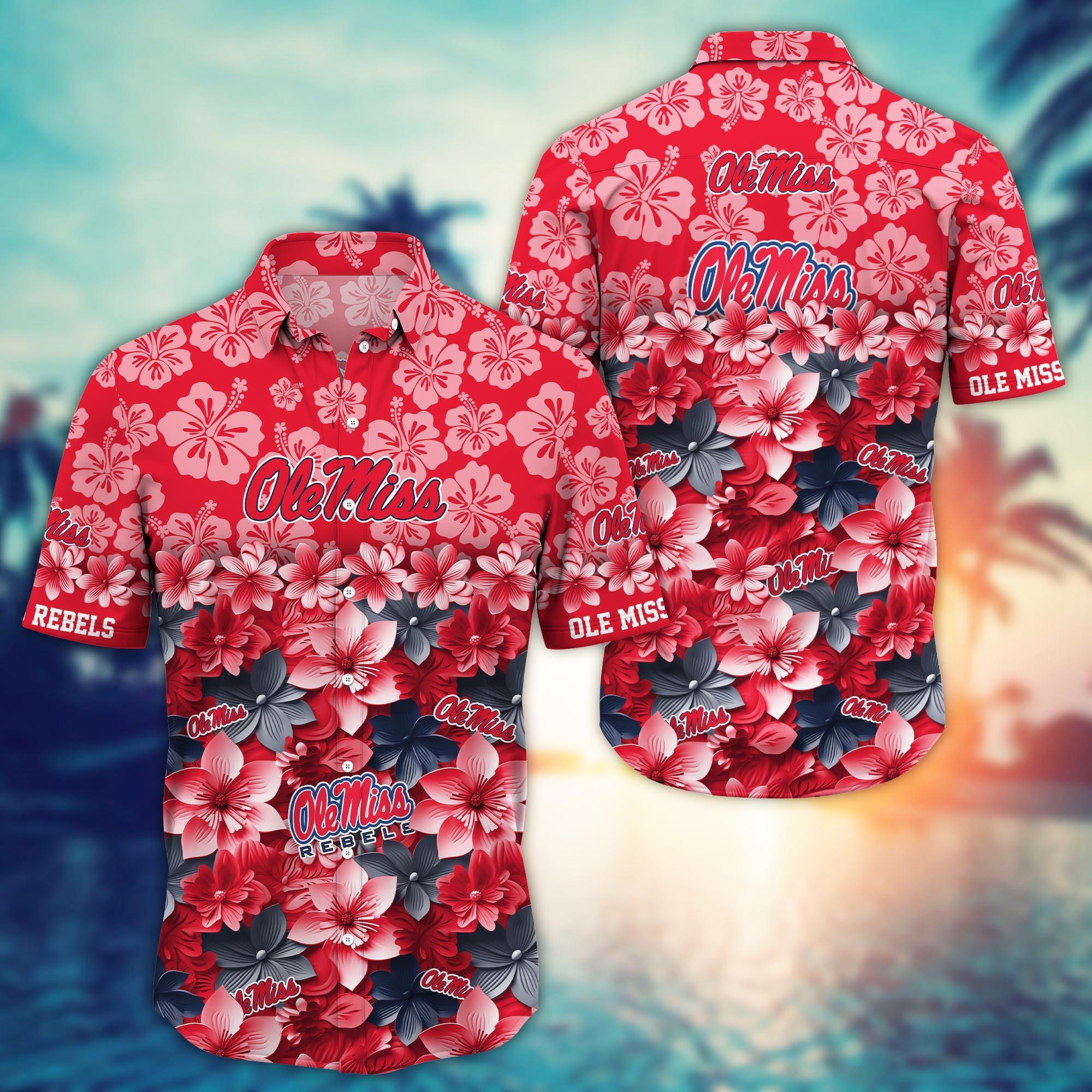 Ole Miss Rebels NCAA Hawaiian Shirt Gift For Fan