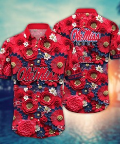 Ole Miss Rebels NCAA Hawaiian Shirt for This Summer Customize Shirt Any Team