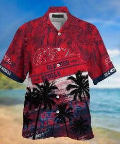 Ole Miss Rebels NCAA Palm Tree Pattern Hawaii Shirt For Sports Fans