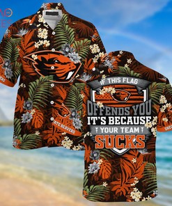 Oregon State Beavers Hawaiian Shirt And Shorts For Summer, Tropical Patterns For Fans