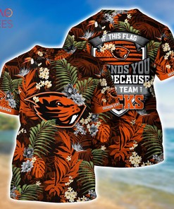 Oregon State Beavers Hawaiian Shirt And Shorts For Summer, Tropical Patterns For Fans