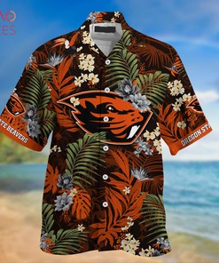 Oregon State Beavers Hawaiian Shirt And Shorts For Summer, Tropical Patterns For Fans 
