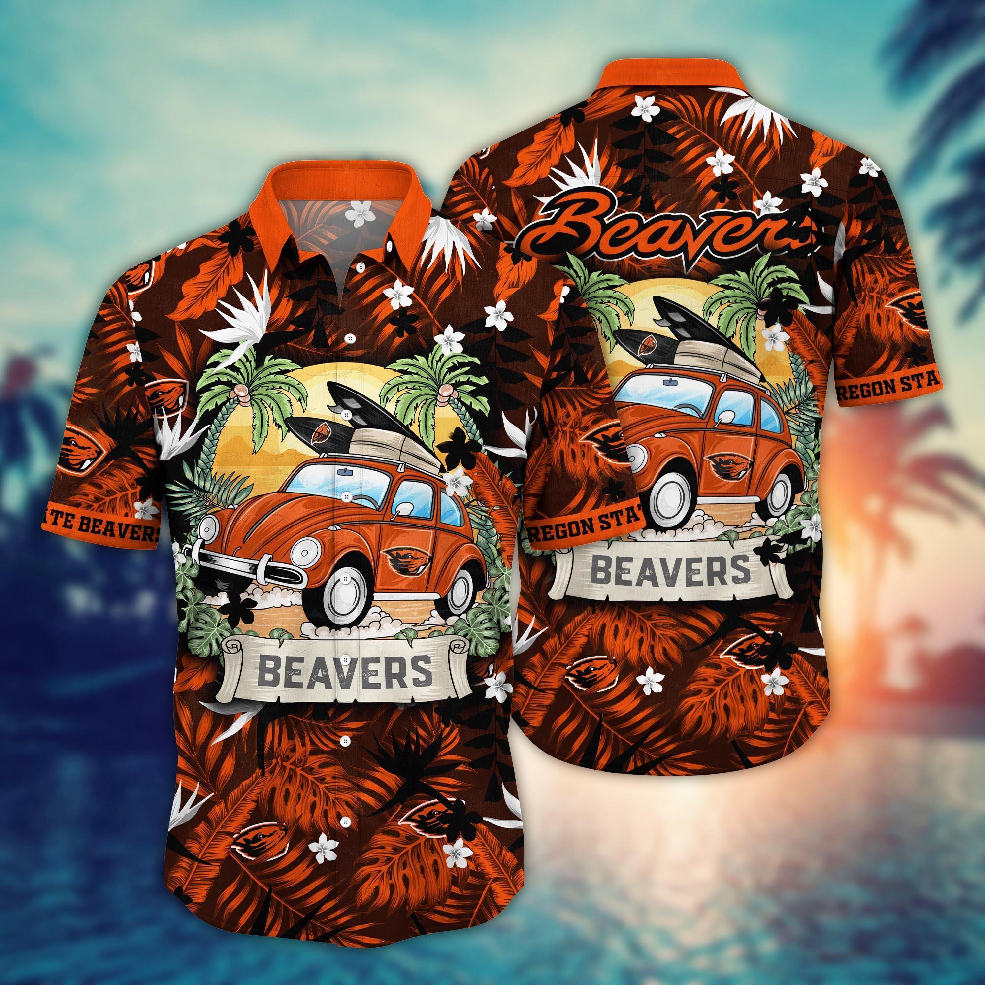 Oregon State Beavers NCAA Flower Hawaii Shirt For Fans Ver 1