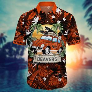 Oregon State Beavers NCAA Flower Hawaii Shirt For Fans Ver 1