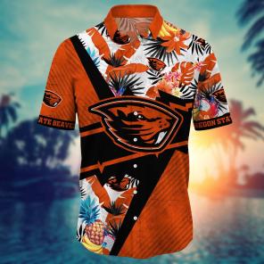 Oregon State Beavers NCAA Flower Hawaii Shirt For Fans Ver 10