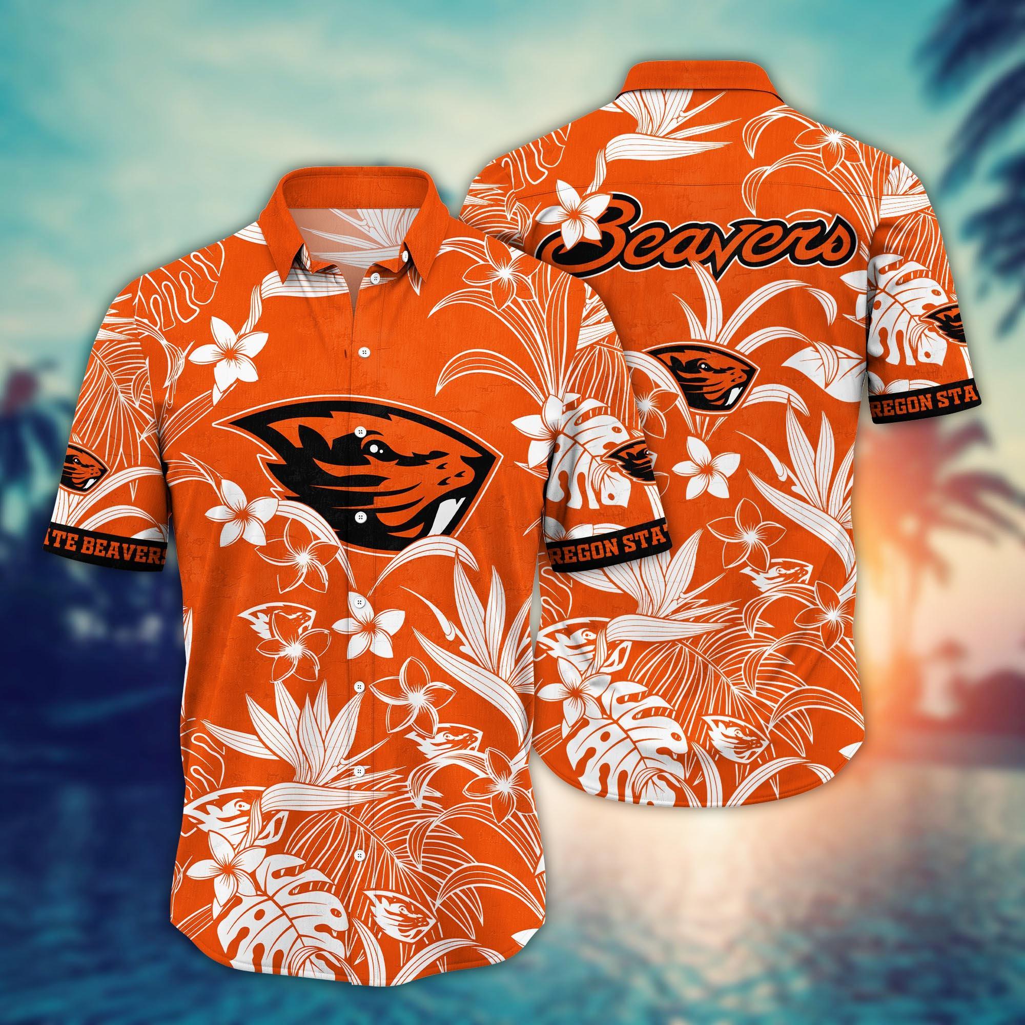 Oregon State Beavers NCAA Flower Hawaii Shirt For Fans Ver 12