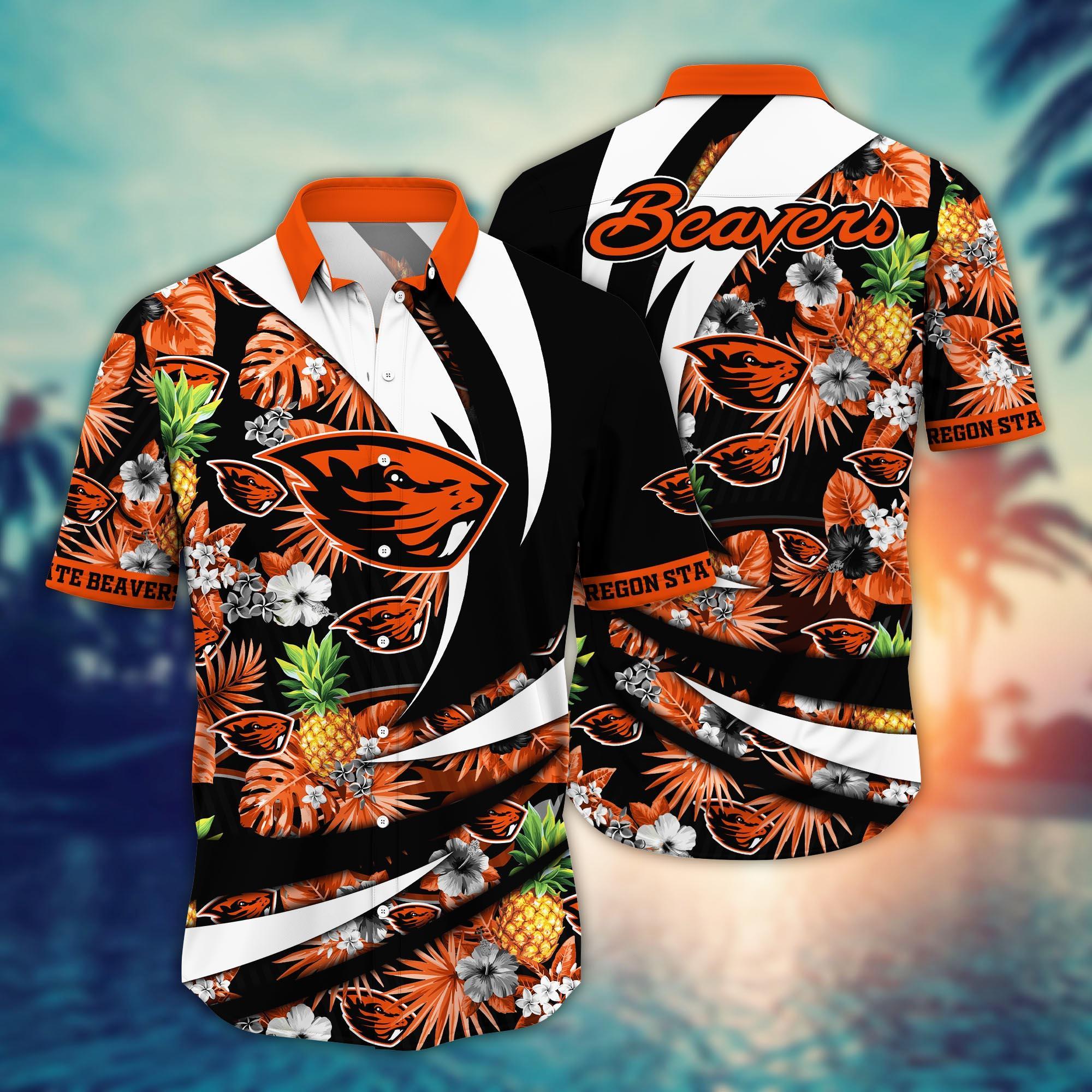 Oregon State Beavers NCAA Flower Hawaii Shirt For Fans Ver 15