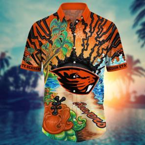 Oregon State Beavers NCAA Flower Hawaii Shirt For Fans Ver 17