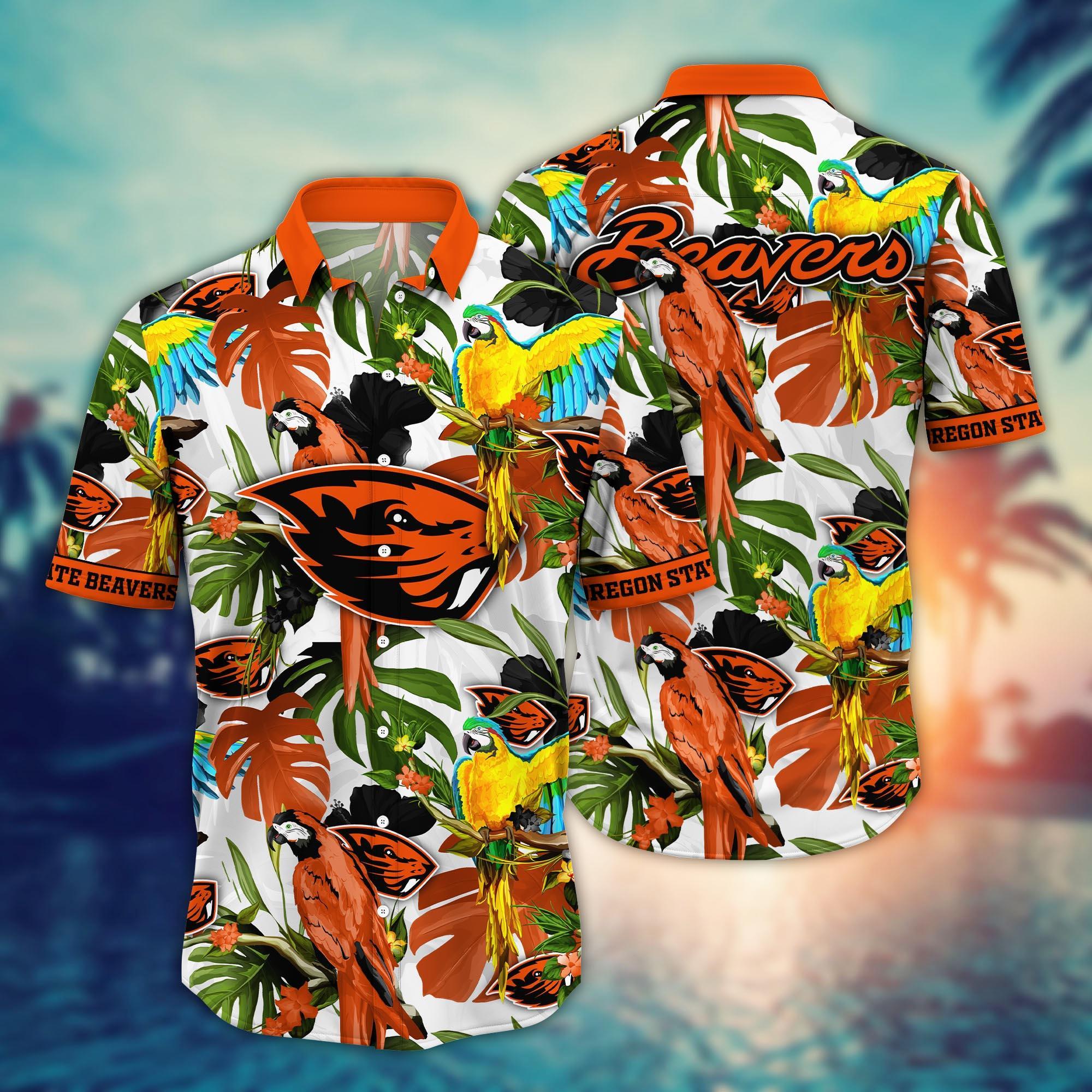 Oregon State Beavers NCAA Flower Hawaii Shirt For Fans Ver 2
