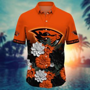 Oregon State Beavers NCAA Flower Hawaii Shirt For Fans Ver 26