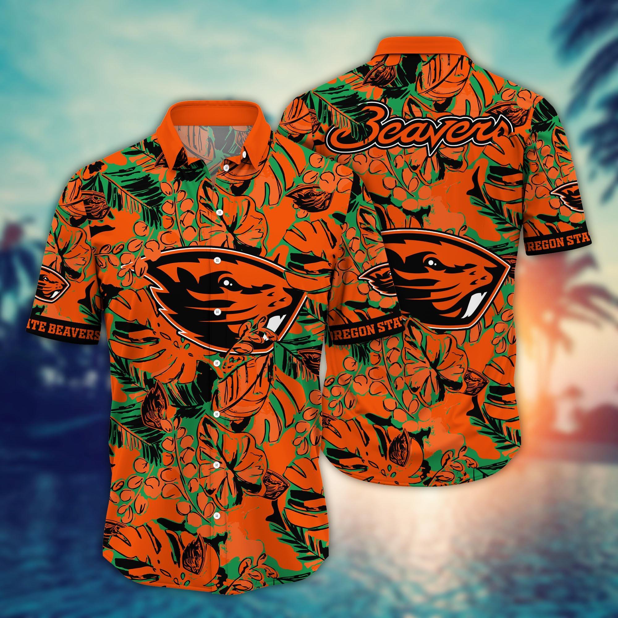Oregon State Beavers NCAA Flower Hawaii Shirt For Fans Ver 27