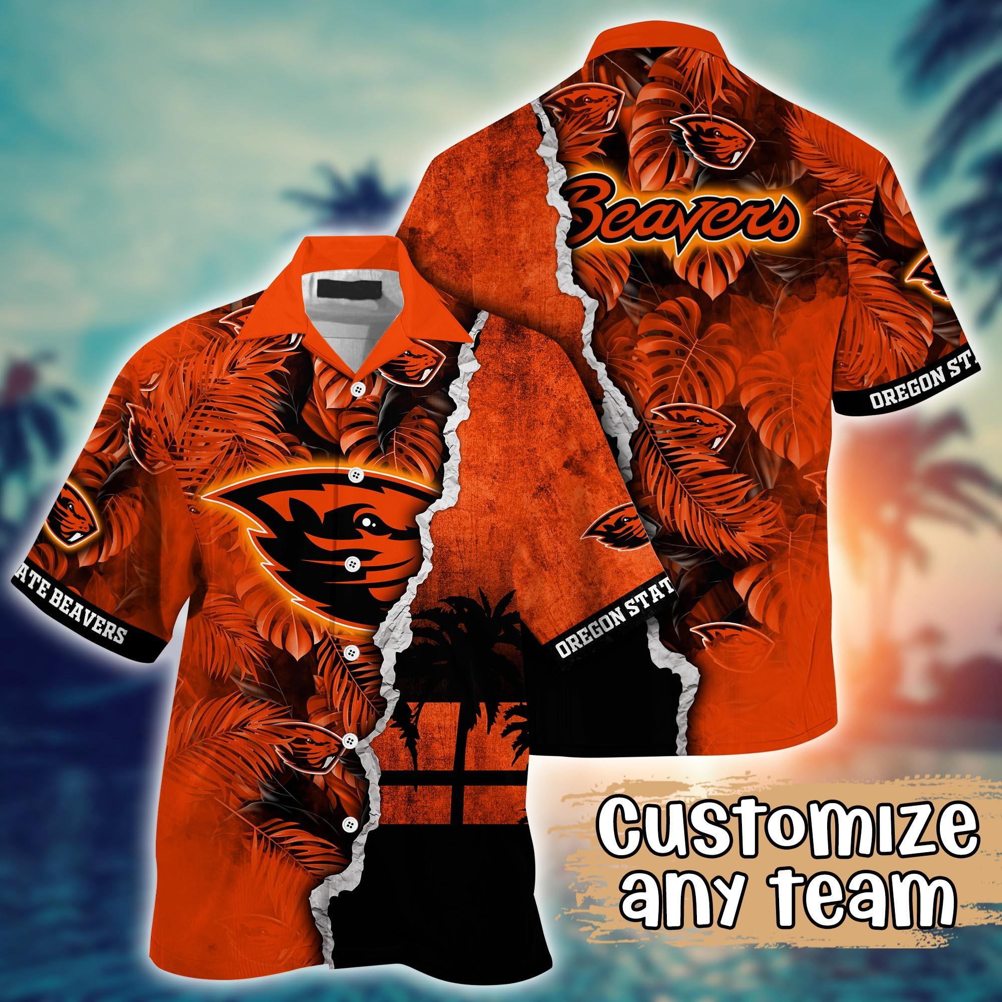 Oregon State Beavers NCAA Flower Hawaii Shirt For Fans Ver 32