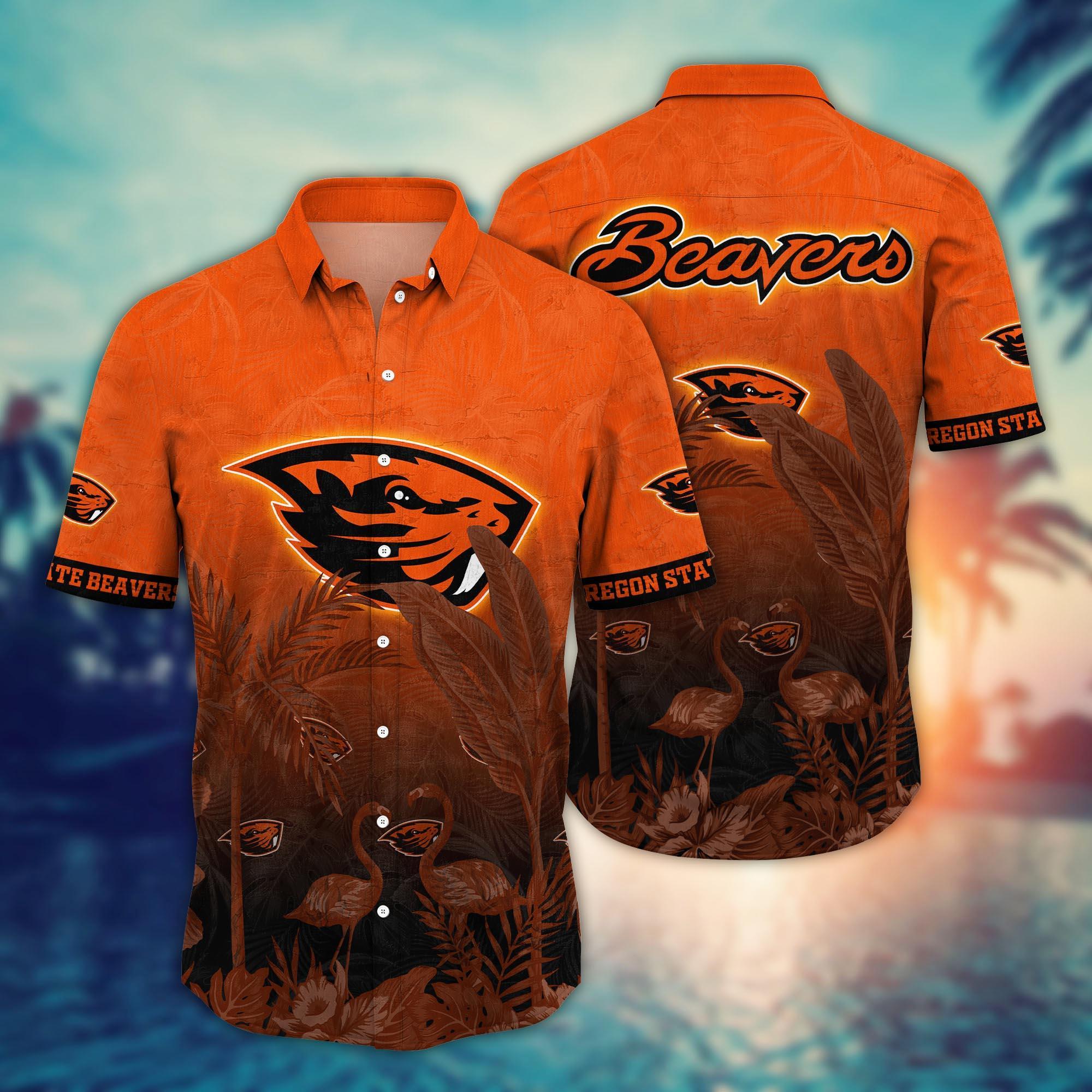 Oregon State Beavers NCAA Flower Hawaii Shirt For Fans Ver 9