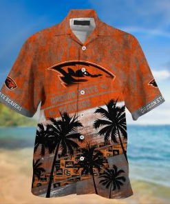 Oregon State Beavers NCAA Palm Tree Pattern Hawaii Shirt For Sports Fans