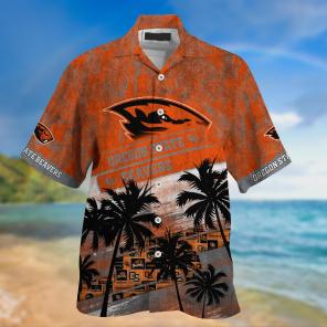 Oregon State Beavers NCAA Palm Tree Pattern Hawaii Shirt For Sports Fans