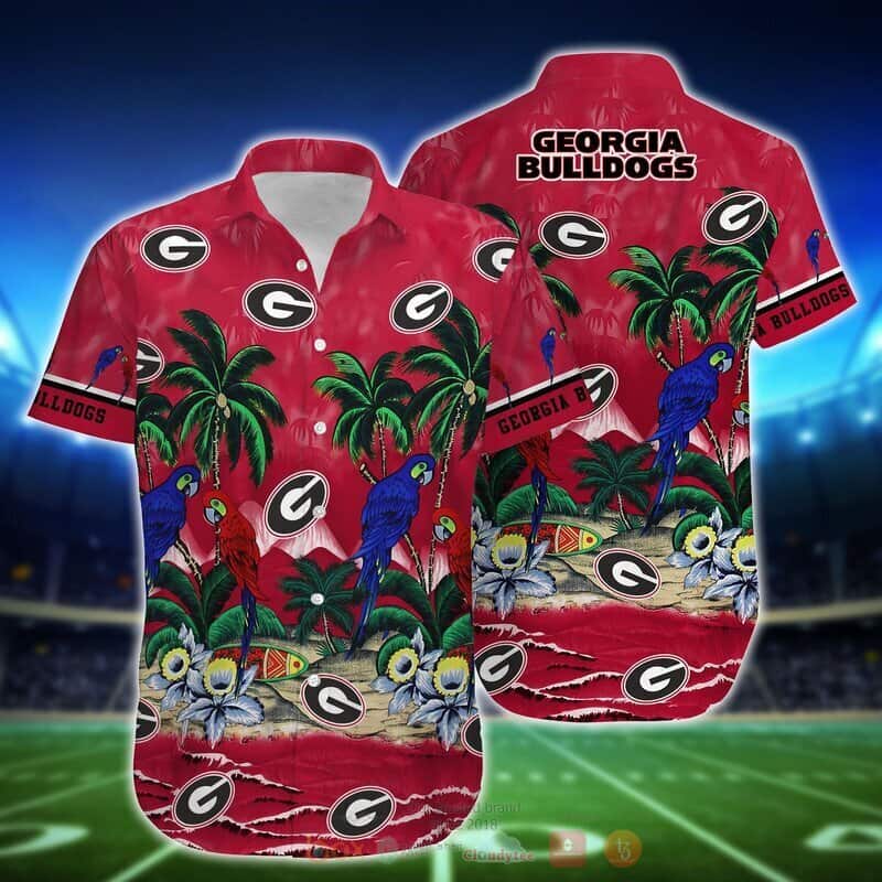 Parrot UGA Hawaiian Shirt - Best Gift For Football Lovers From Georgia Bulldogs