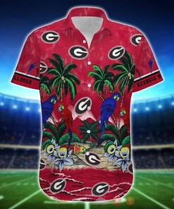 Parrot UGA Hawaiian Shirt - Best Gift For Football Lovers From Georgia Bulldogs