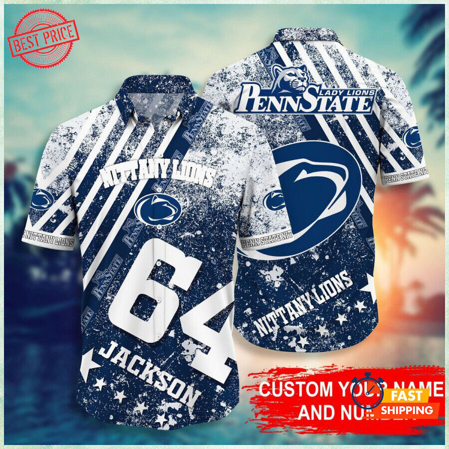 Penn State Nittany Lions Customized Full-Size Hawaiian Shirt