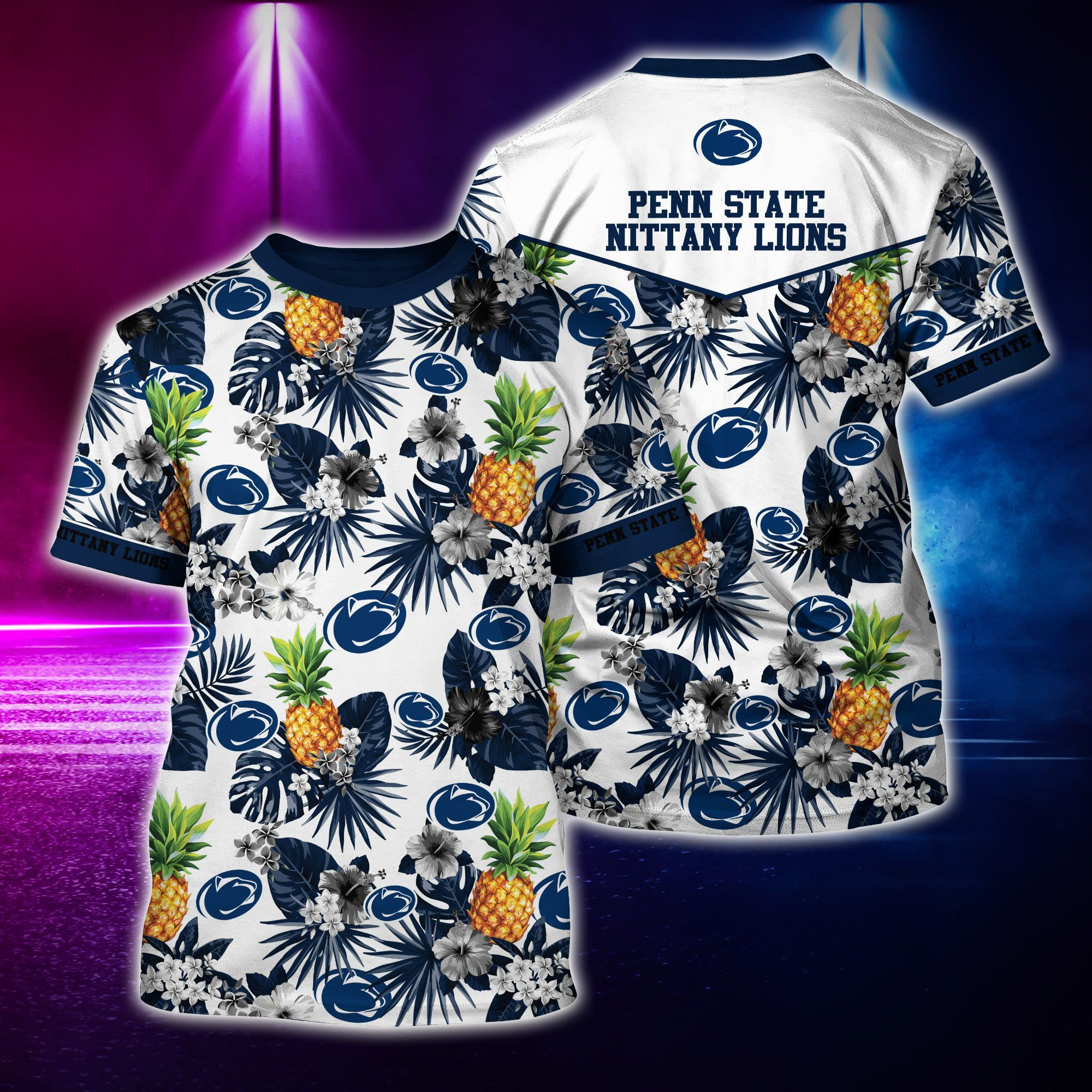 Penn State Nittany Lions Genuine NCAA Parrot Hawaiian Shirt