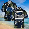 Penn State Nittany Lions Hawaiian Shirt And Shorts For Summer, Tropical Patterns For Fans 
