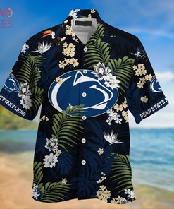 Penn State Nittany Lions Hawaiian Shirt And Shorts For Summer, Tropical Patterns For Fans