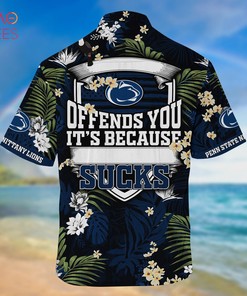 Penn State Nittany Lions Hawaiian Shirt And Shorts For Summer, Tropical Patterns For Fans