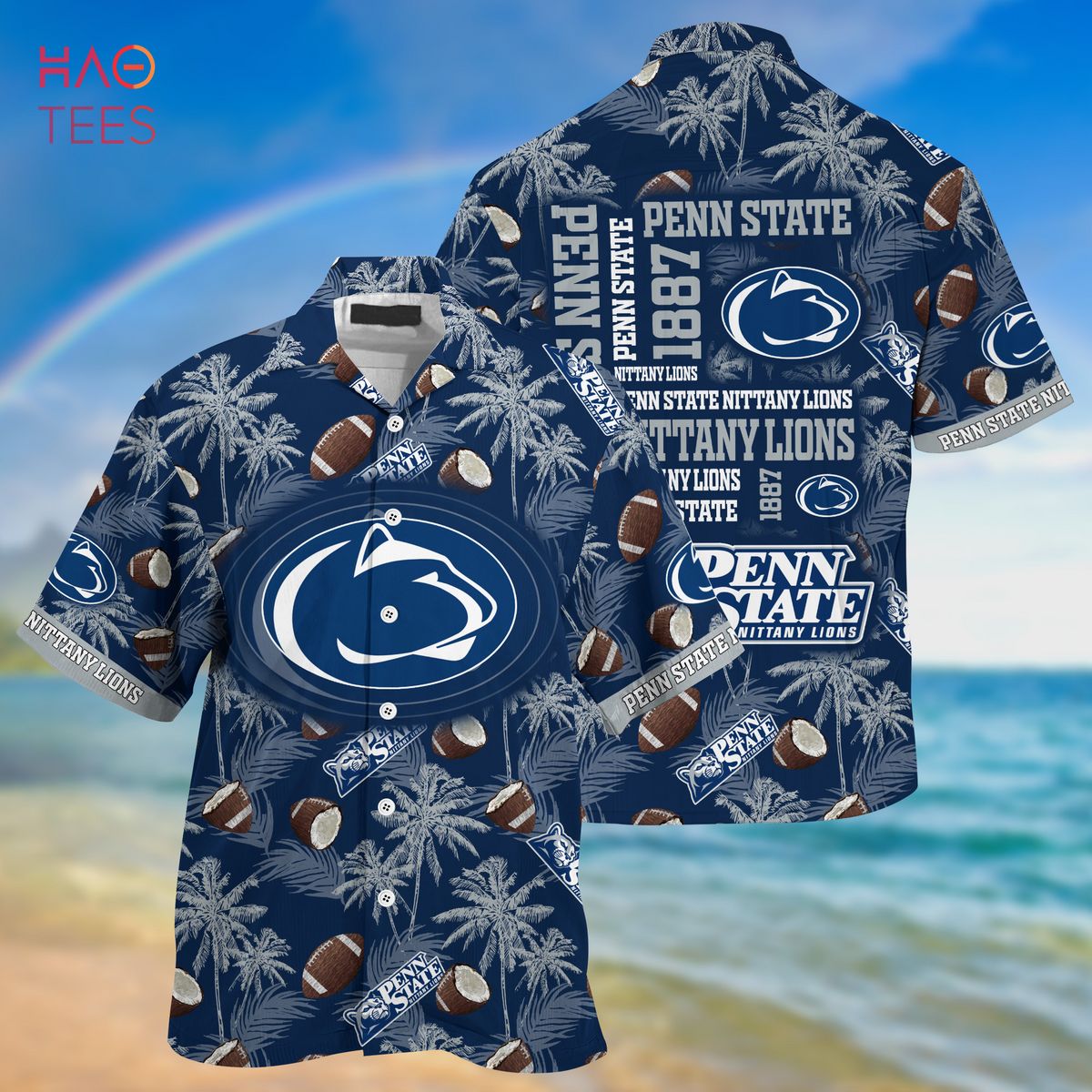 Penn State Nittany Lions Hawaiian Shirt, New Gift For Summer