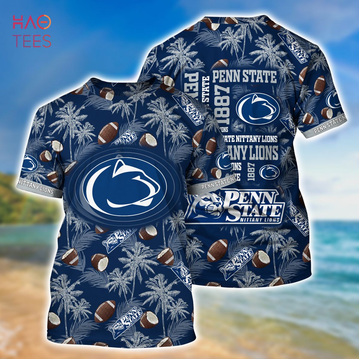 Penn State Nittany Lions Hawaiian Shirt, New Gift For Summer