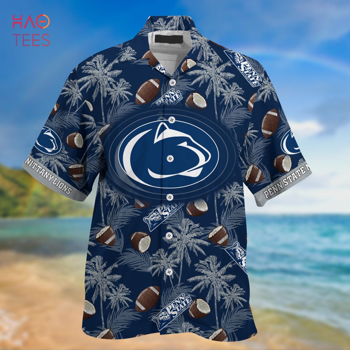 Penn State Nittany Lions Hawaiian Shirt, New Gift For Summer