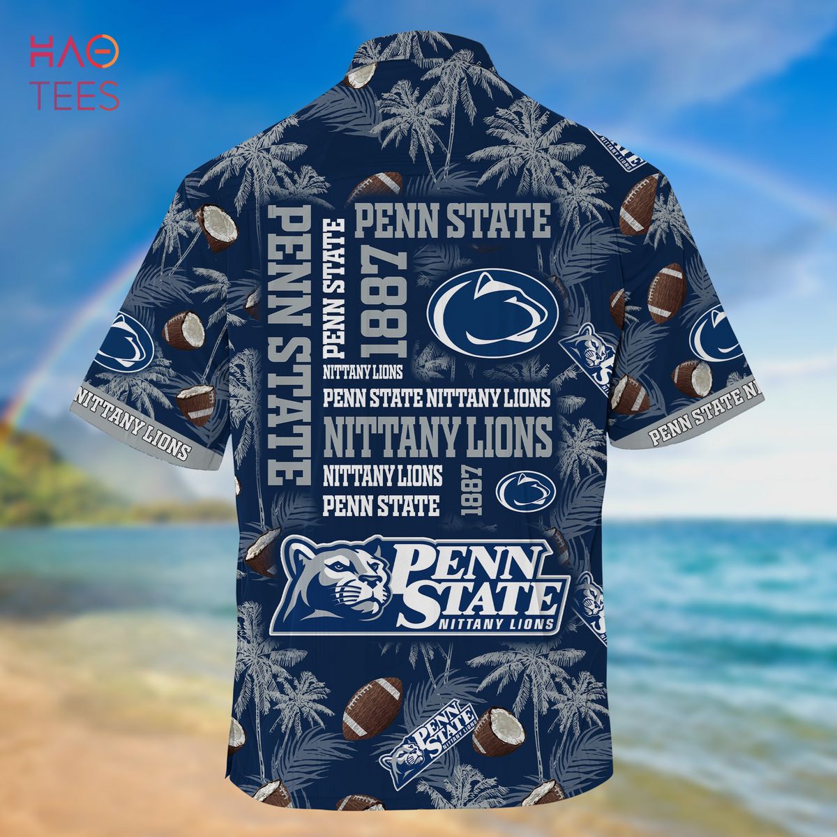 Penn State Nittany Lions Hawaiian Shirt, New Gift For Summer