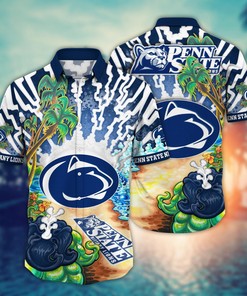Penn State Nittany Lions NCAA Flower Hawaii Shirt For Fans Ver 1