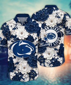 Penn State Nittany Lions NCAA Flower Hawaii Shirt For Fans Ver 14