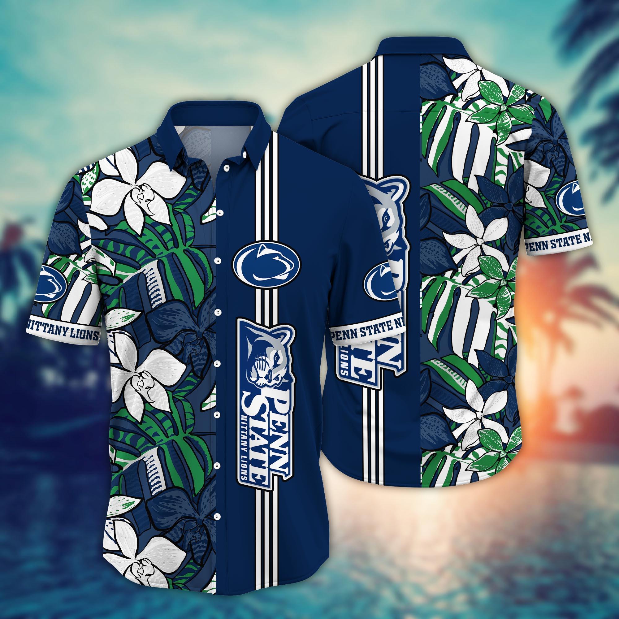 Penn State Nittany Lions NCAA Flower Hawaii Shirt For Fans Ver 15
