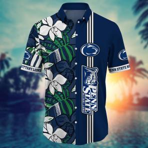 Penn State Nittany Lions NCAA Flower Hawaii Shirt For Fans Ver 15