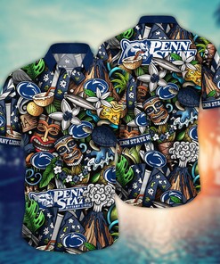 Penn State Nittany Lions NCAA Flower Hawaii Shirt For Fans Ver 16