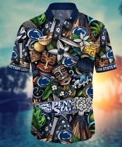 Penn State Nittany Lions NCAA Flower Hawaii Shirt For Fans Ver 16