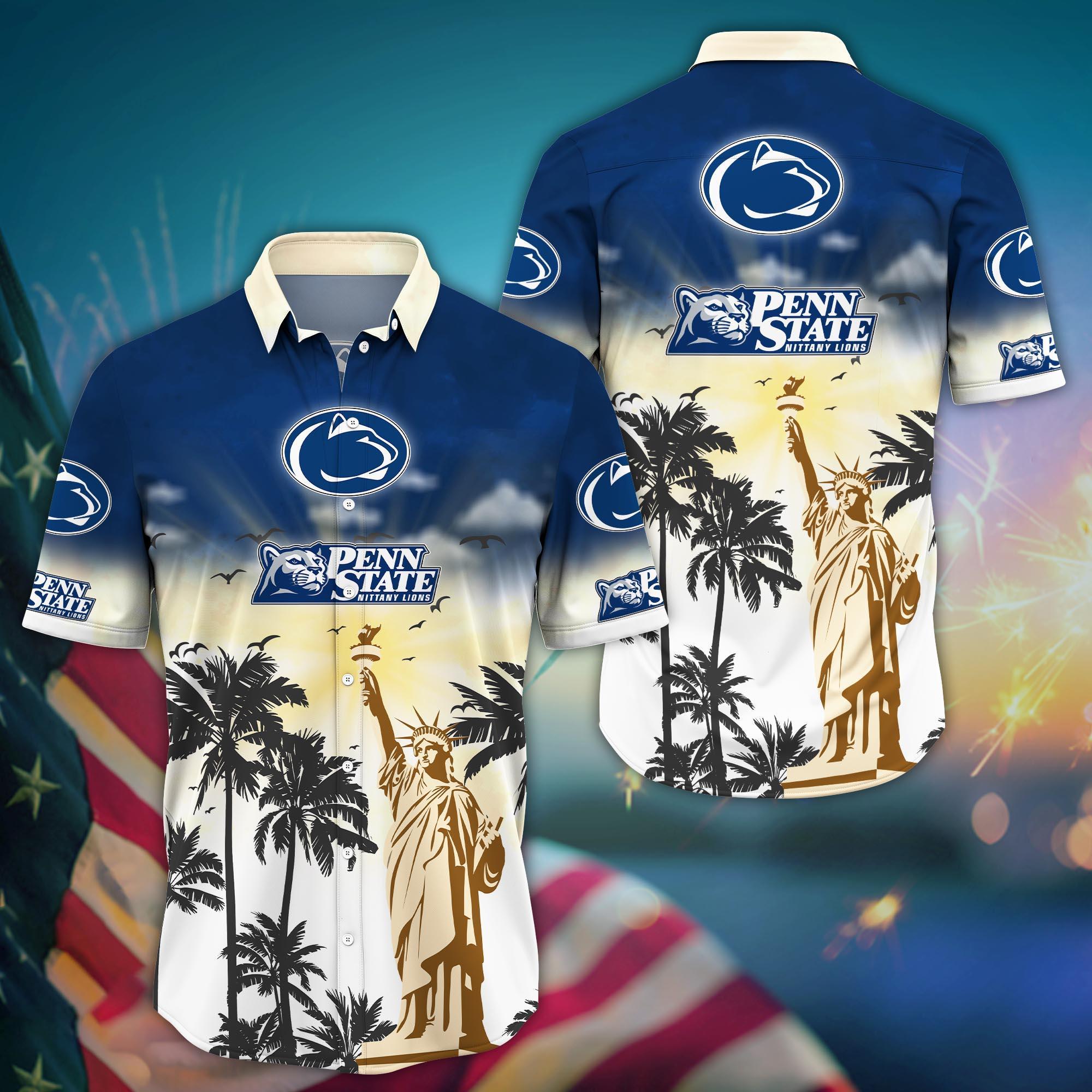 Penn State Nittany Lions NCAA Flower Hawaii Shirt For Fans Ver 24