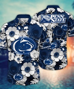 Penn State Nittany Lions NCAA Flower Hawaii Shirt For Fans Ver 27