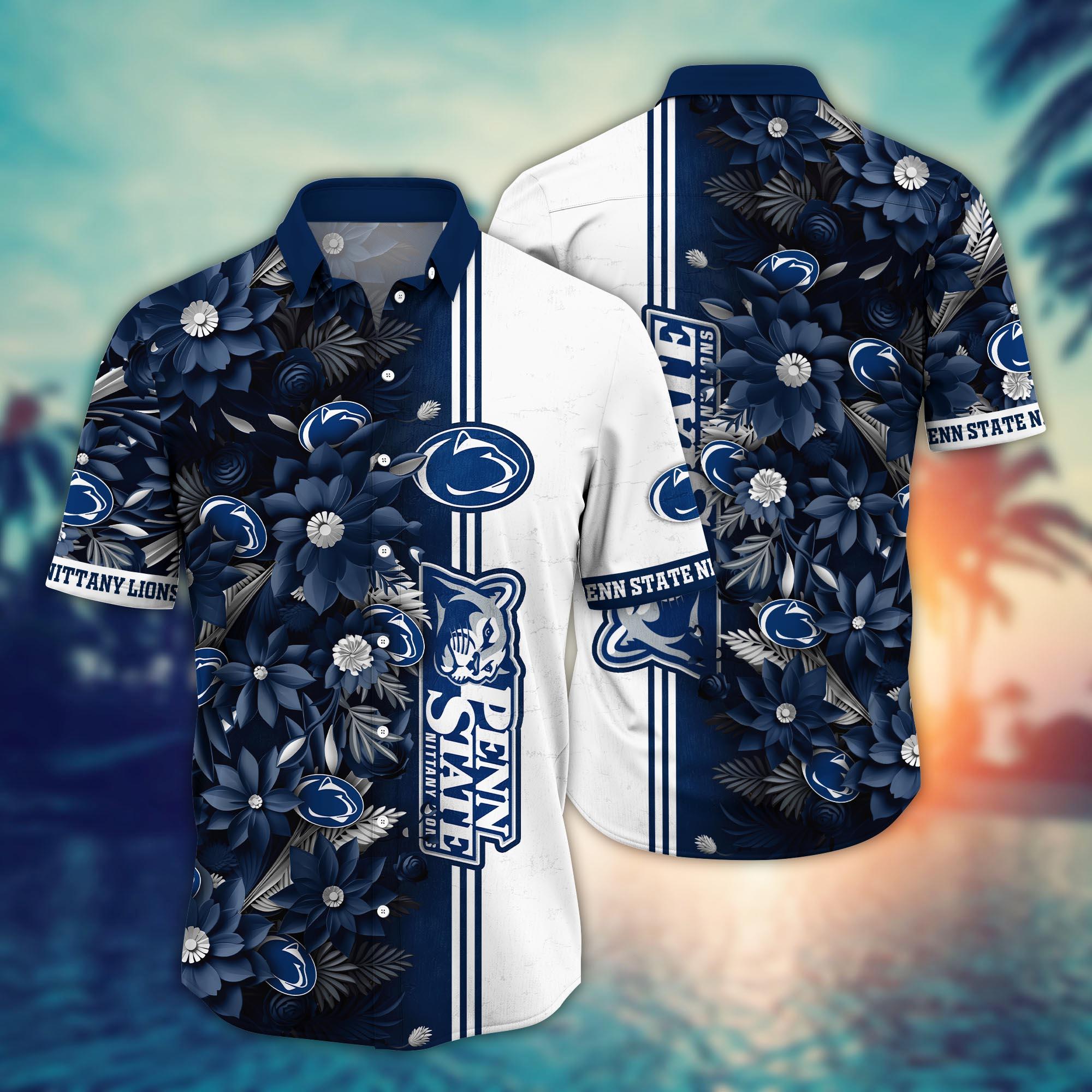 Penn State Nittany Lions NCAA Flower Hawaii Shirt For Fans Ver 5