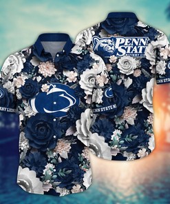 Penn State Nittany Lions NCAA Flower Hawaii Shirt For Fans Ver 7