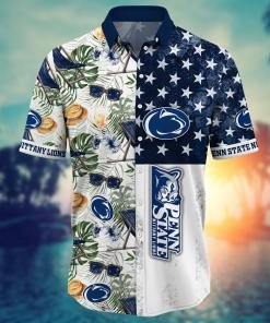 Penn State Nittany Lions NCAA Flower Hawaii Shirt For Fans Ver 8