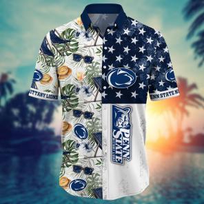 Penn State Nittany Lions NCAA Flower Hawaii Shirt For Fans Ver 8