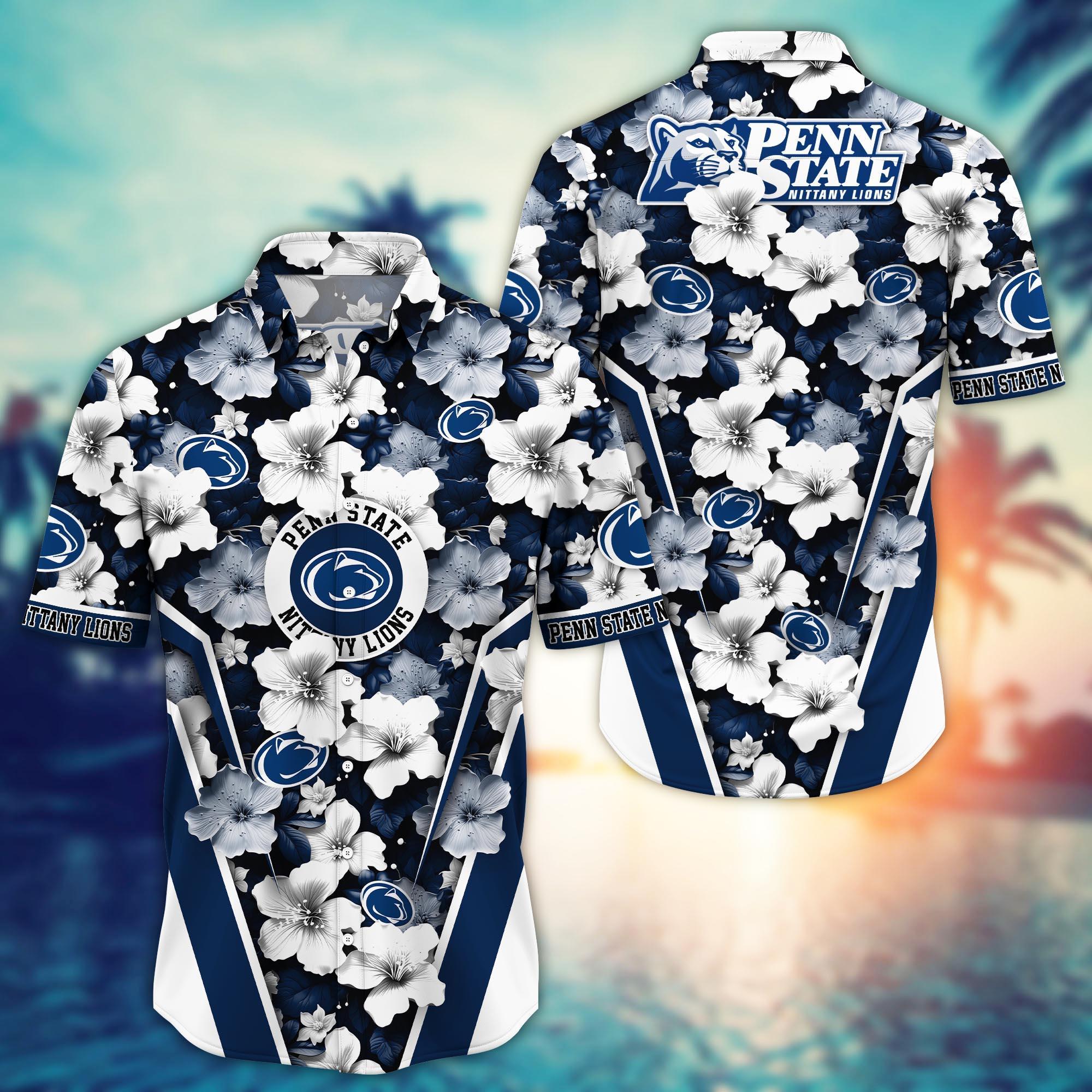 Penn State Nittany Lions NCAA Hawaiian Shirt, Aloha Shirt Ver 2